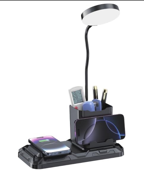 KDD 4 in 1 Desk Lamp with Wireless Charger