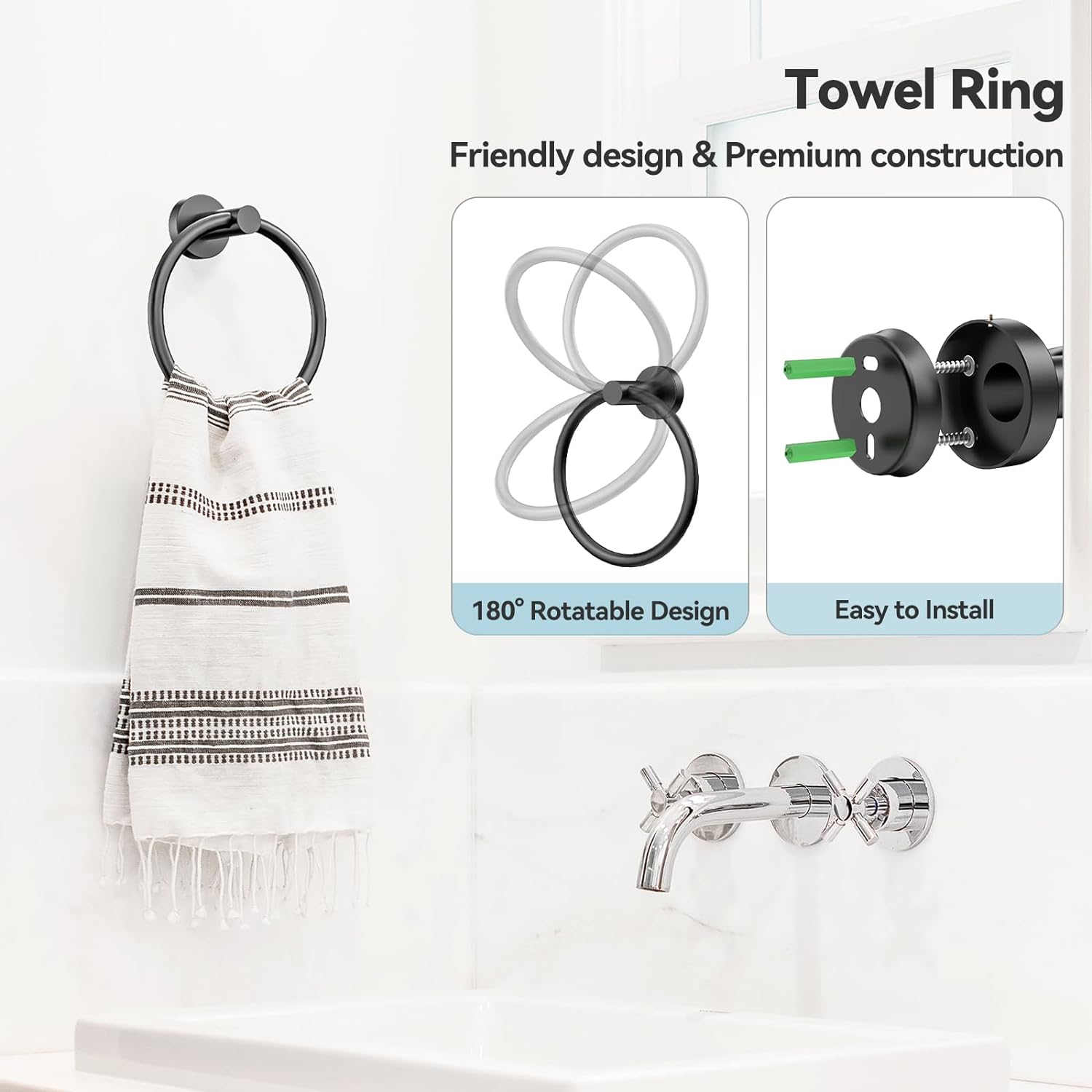 CLESOO Bathroom Accessory Set