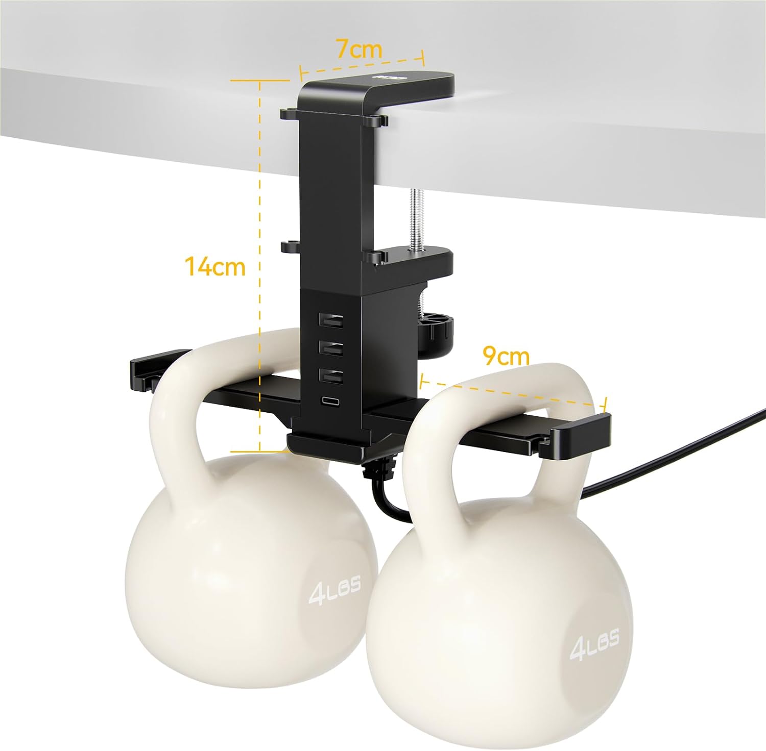 KDD Headphone Hanger with USB Charger