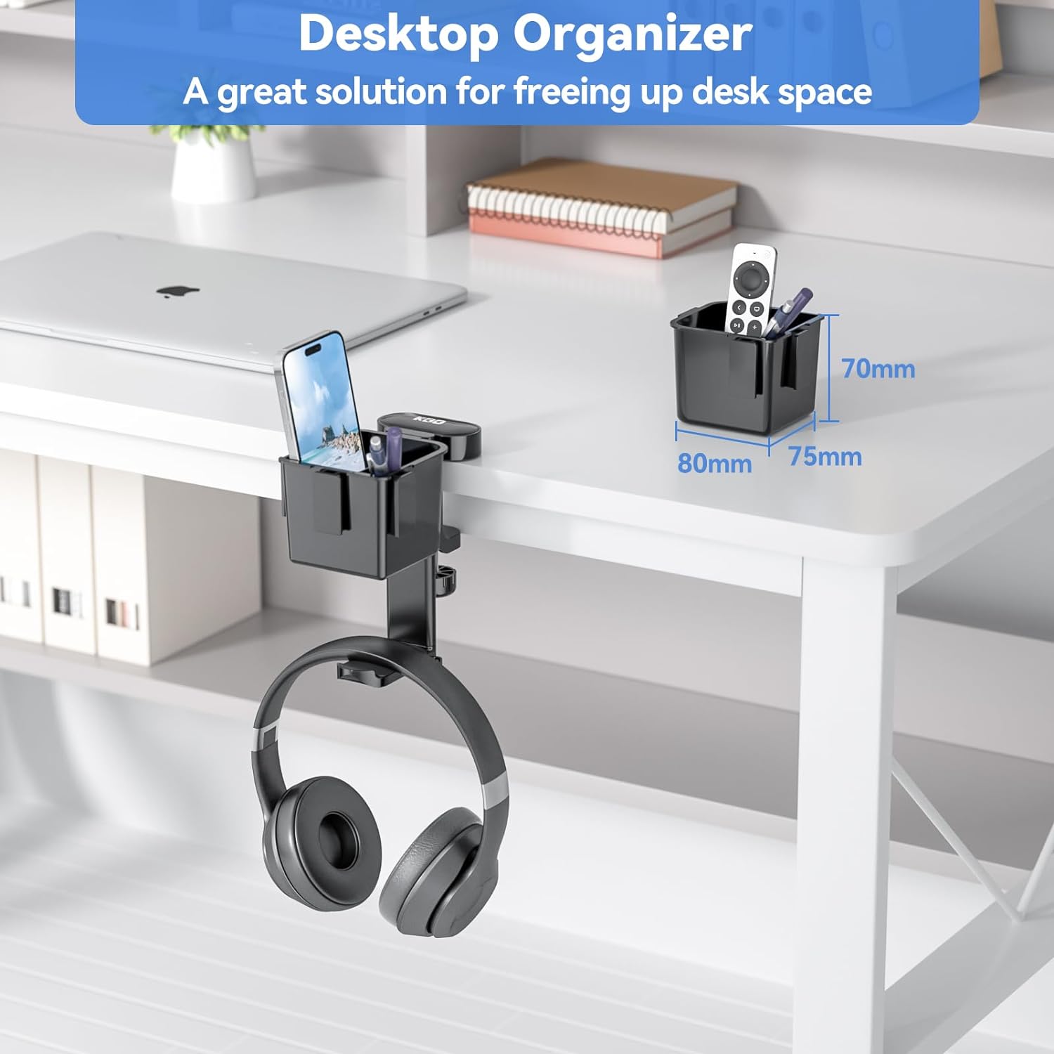 KDD 5 in 1 Clamp On Desk Organizer