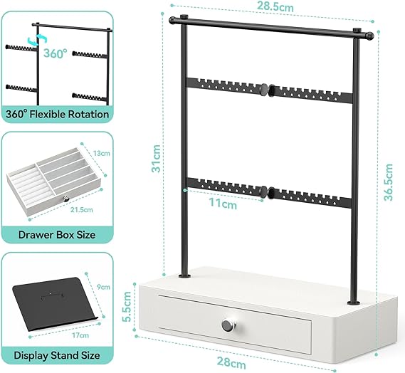 CLESOO Jewelry Organizer Stand