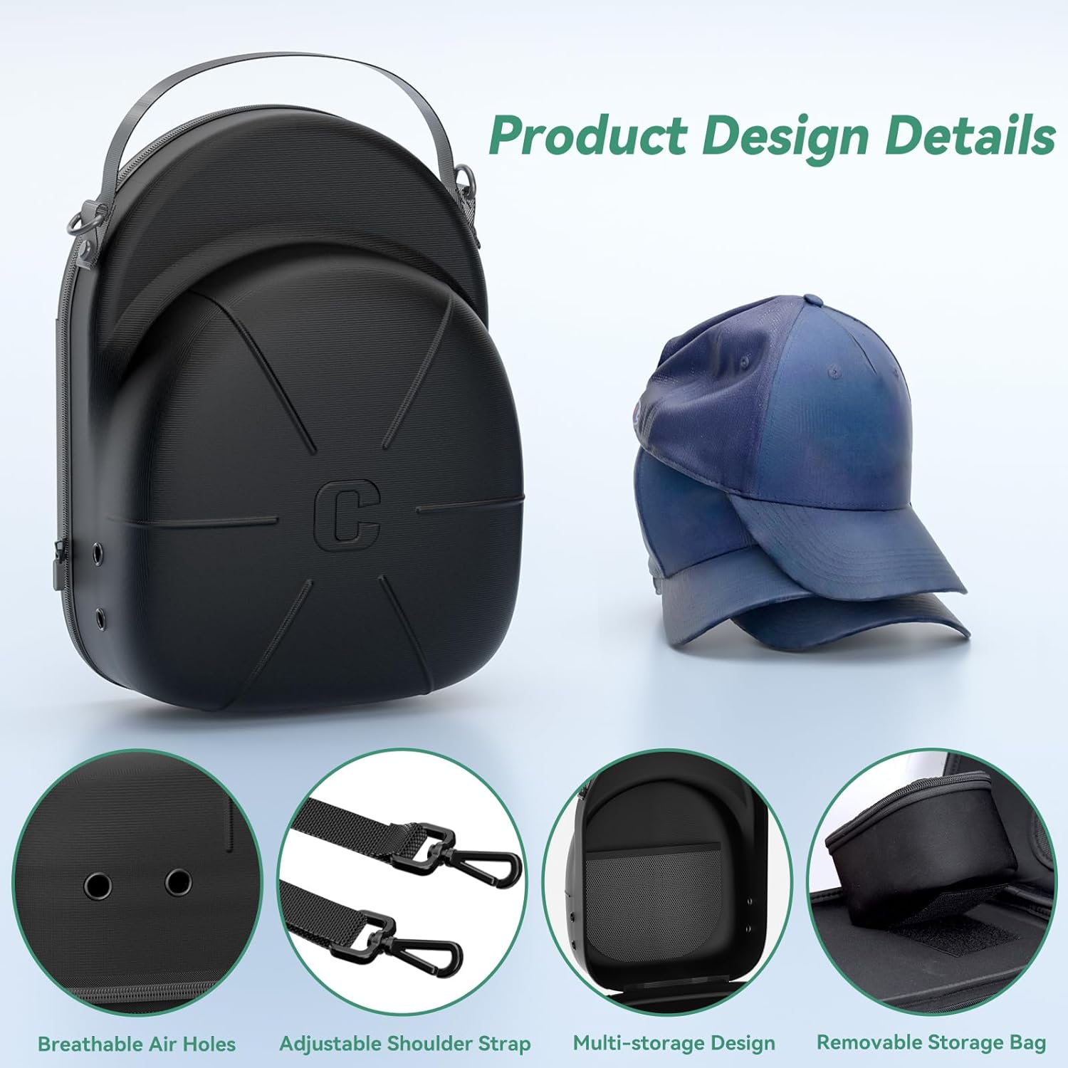 CLESOO Travel Hat Case