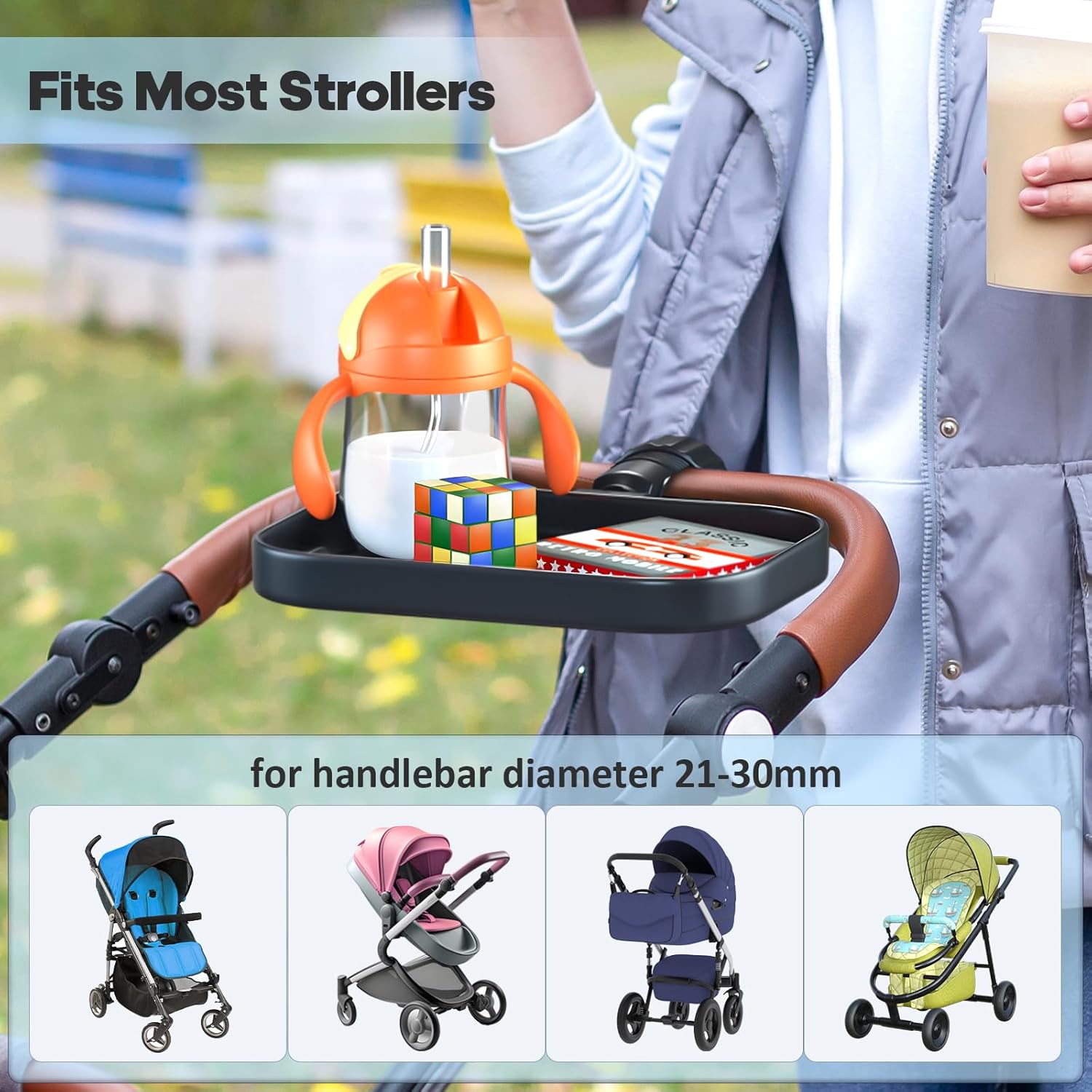 KDD Universal Stroller Snack Tray