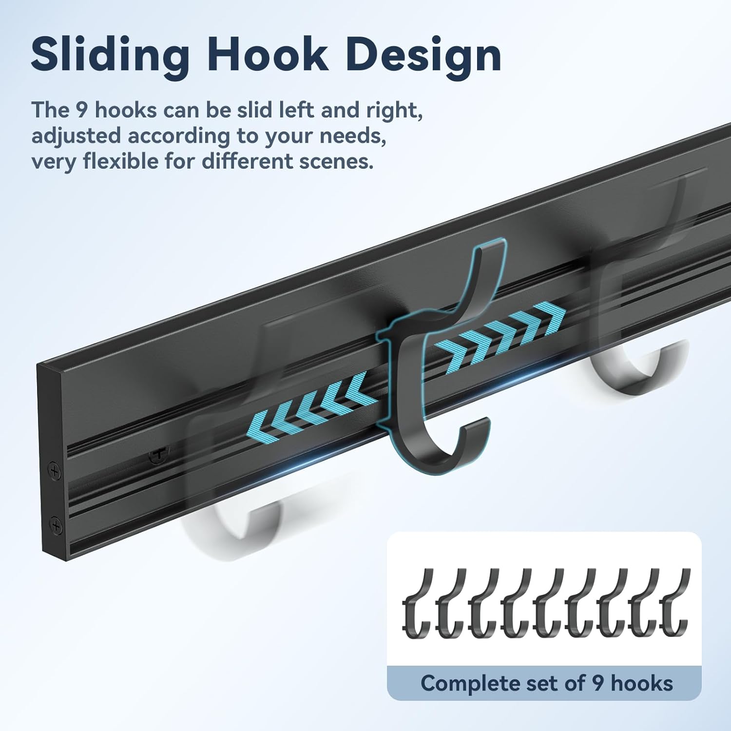 CLESOO Coat and Hat Hook Wall Mounted