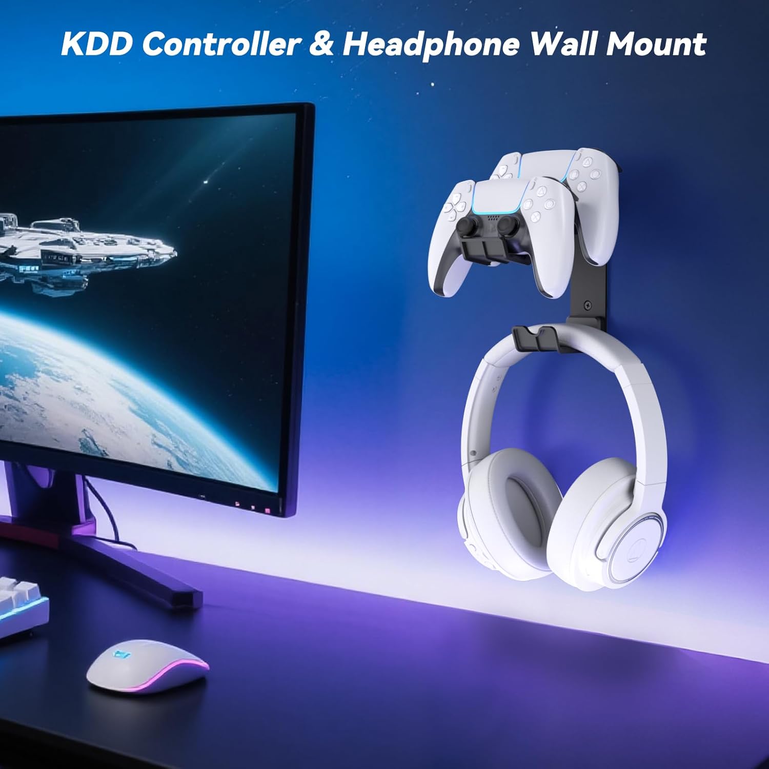 KDD Headphone Holder Stand Wall Mount