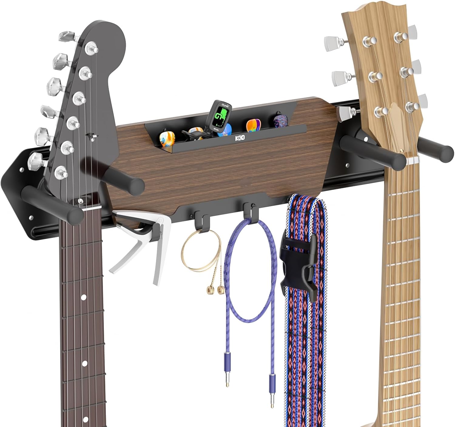 KDD Guitar Wall Mount with 4 Removable Rubber Hangers