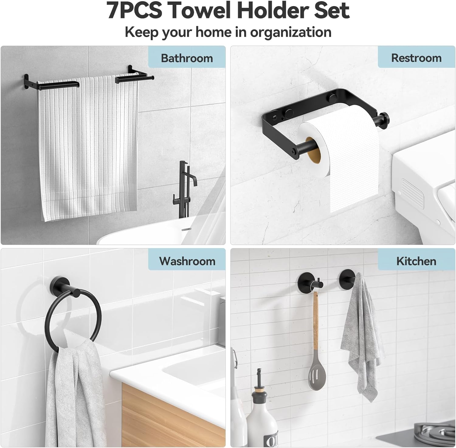 CLESOO Bathroom Accessory Set