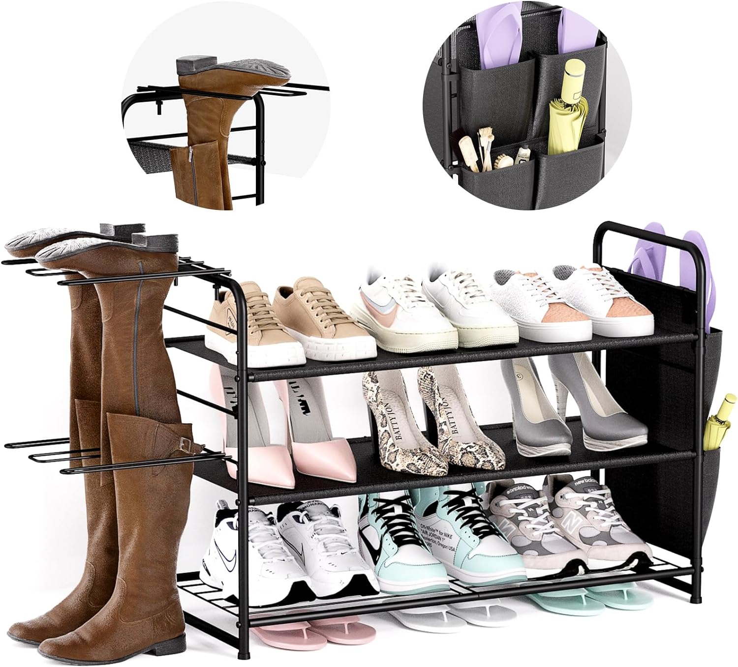 CLESOO Shoe Rack Storage Organizer