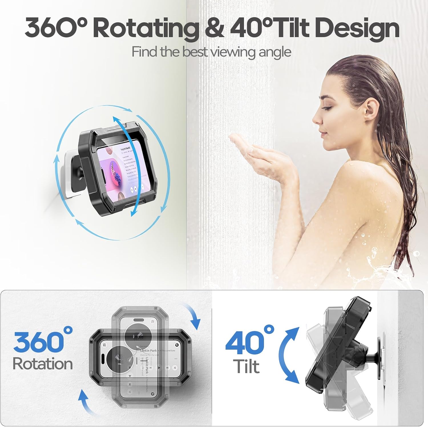 KDD Shower Phone Holder Waterproof