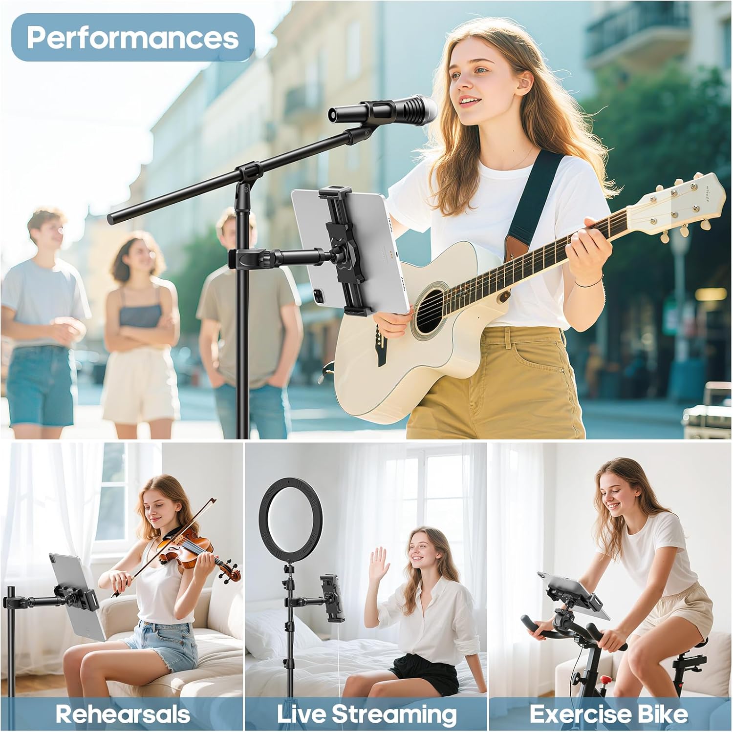 KDD iPad Holder for Mic Stand