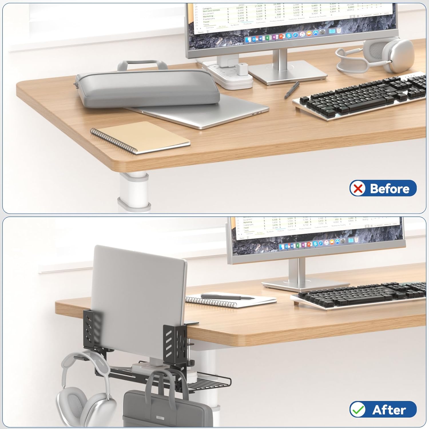 KDD 3 in 1 Desk Side Organizer