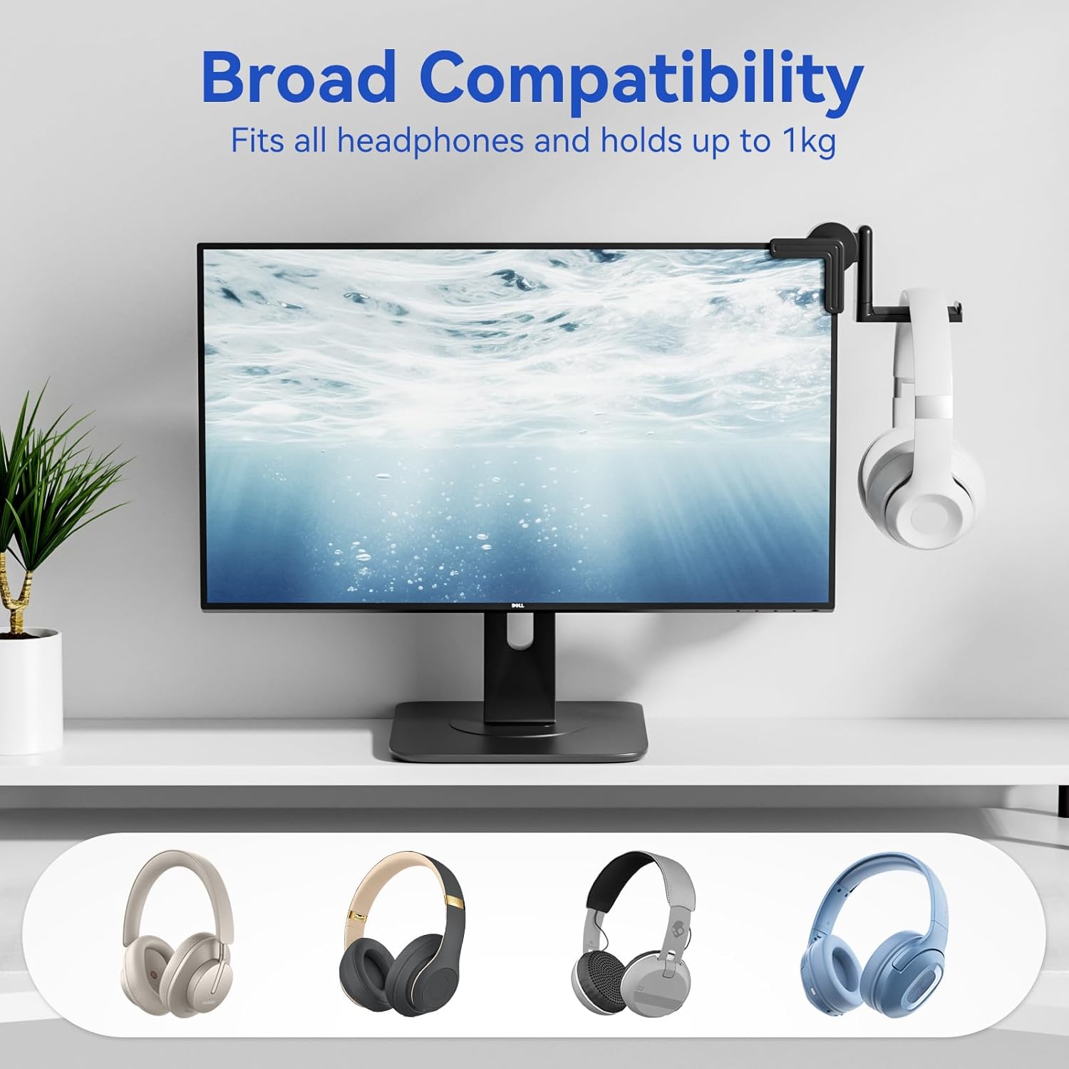 KDD Headset Stand for Monitor