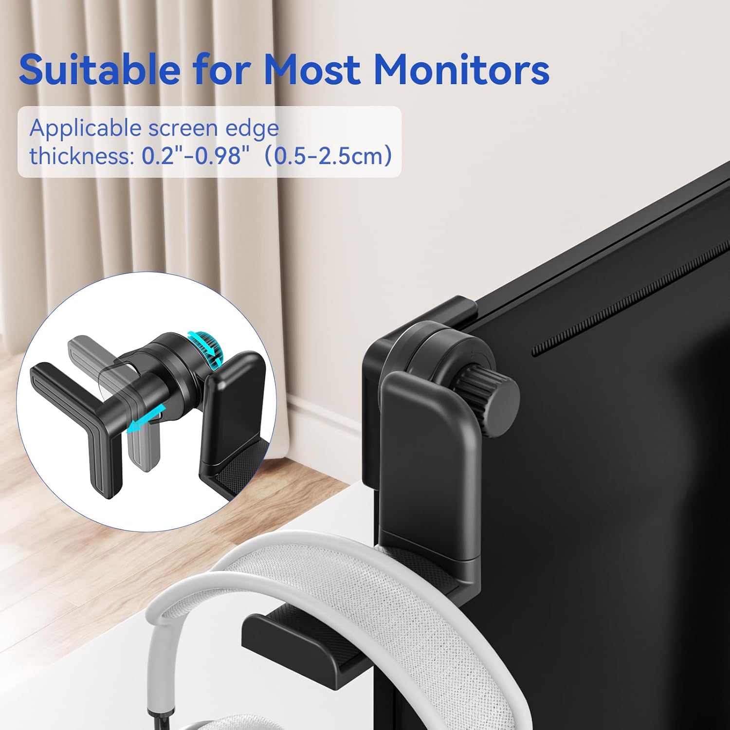 KDD Headset Stand for Monitor