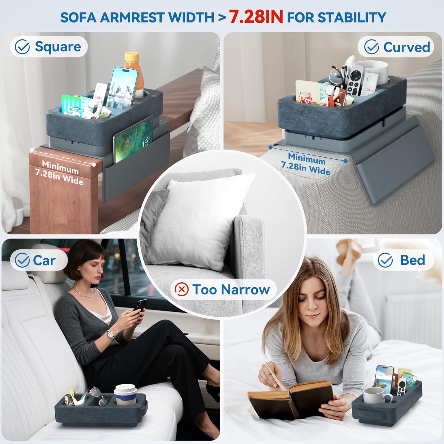 Couch Arm Tray