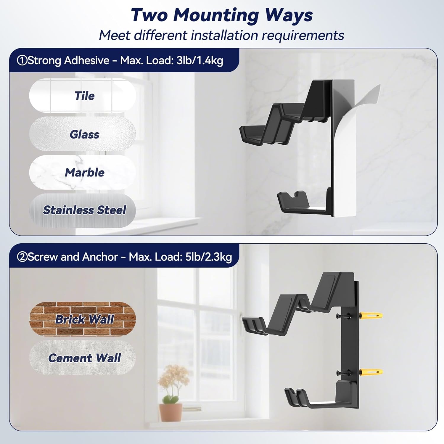 KDD Headphone Holder Stand Wall Mount