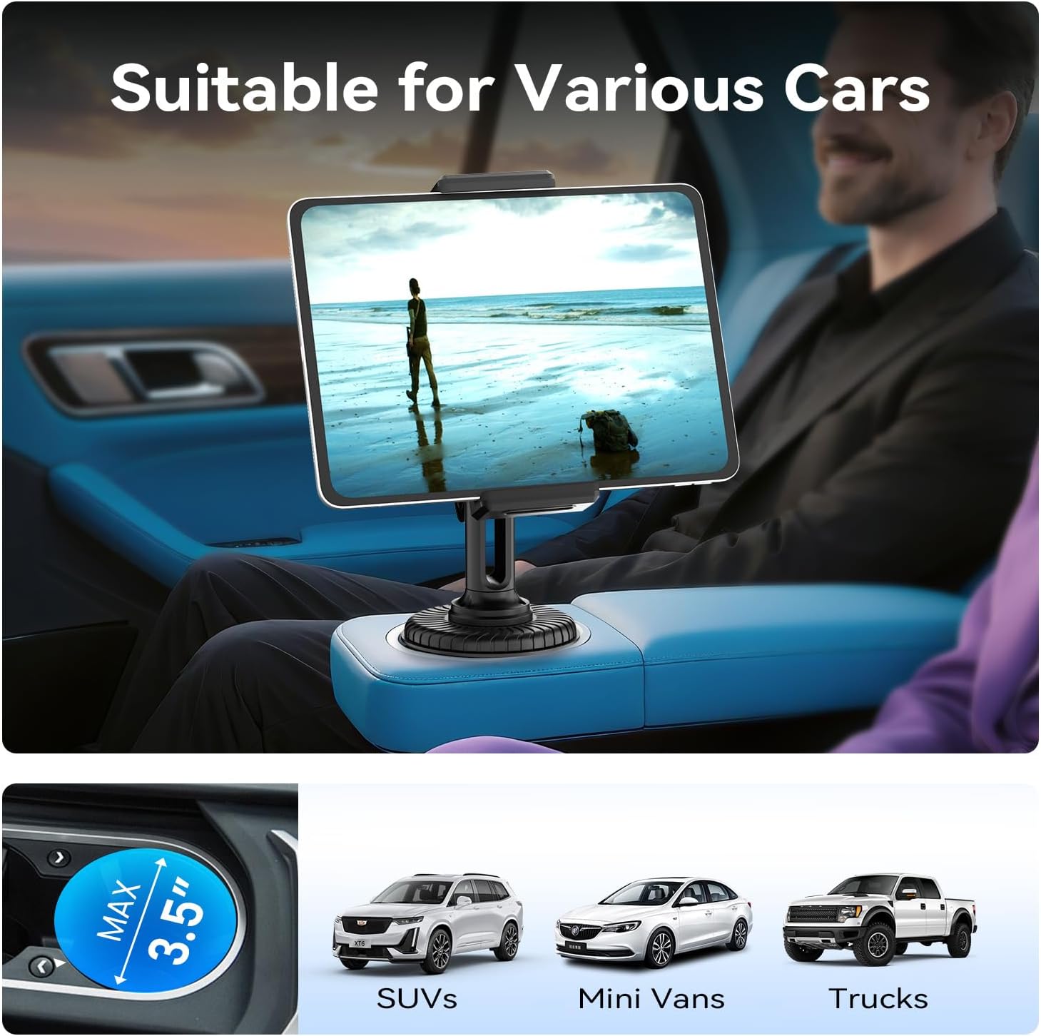 KDD Tablet Holder for Car