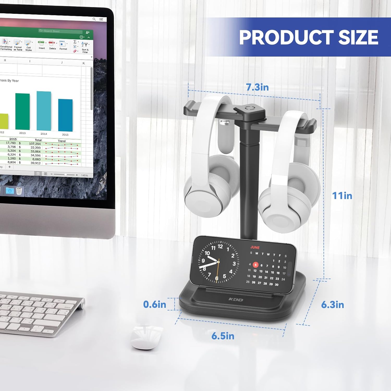 KDD Dual Headphone Stand for Desk