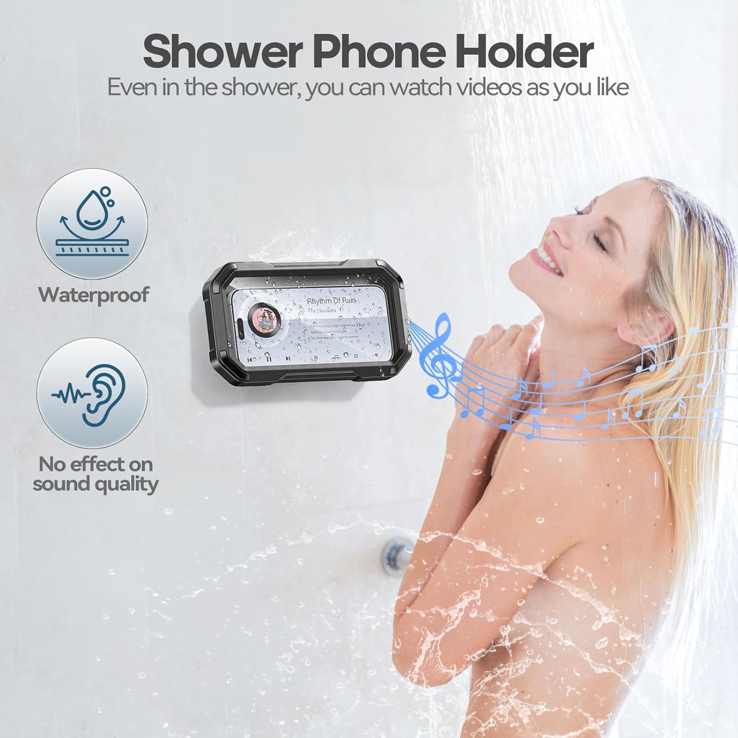 KDD Shower Phone Holder Waterproof – KUSKER care KDD Shower Phone Holder Waterproof – KUSKER care