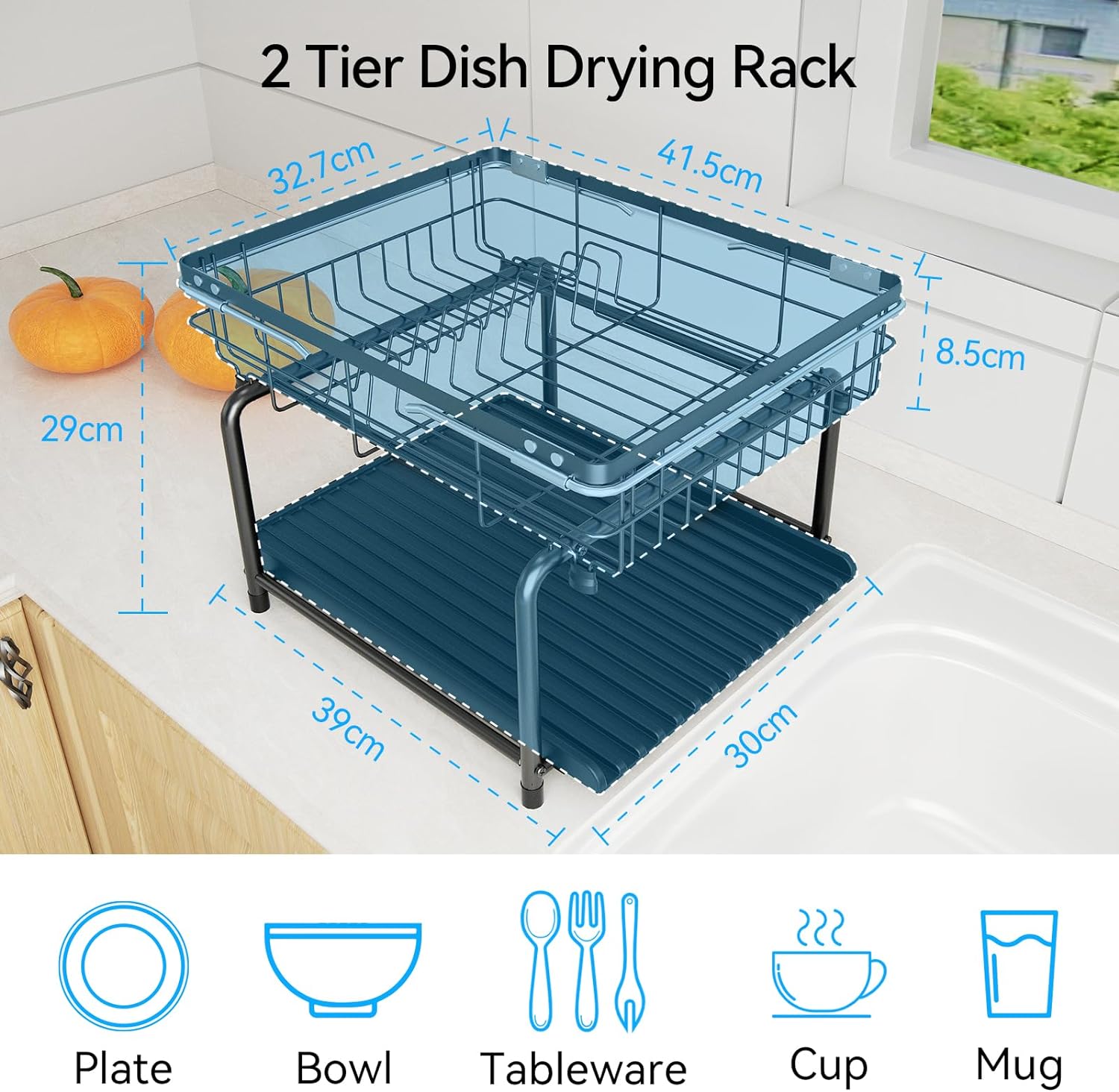 Square Dish Drying Rack Sink Dish Drying Rack – KUSKER care