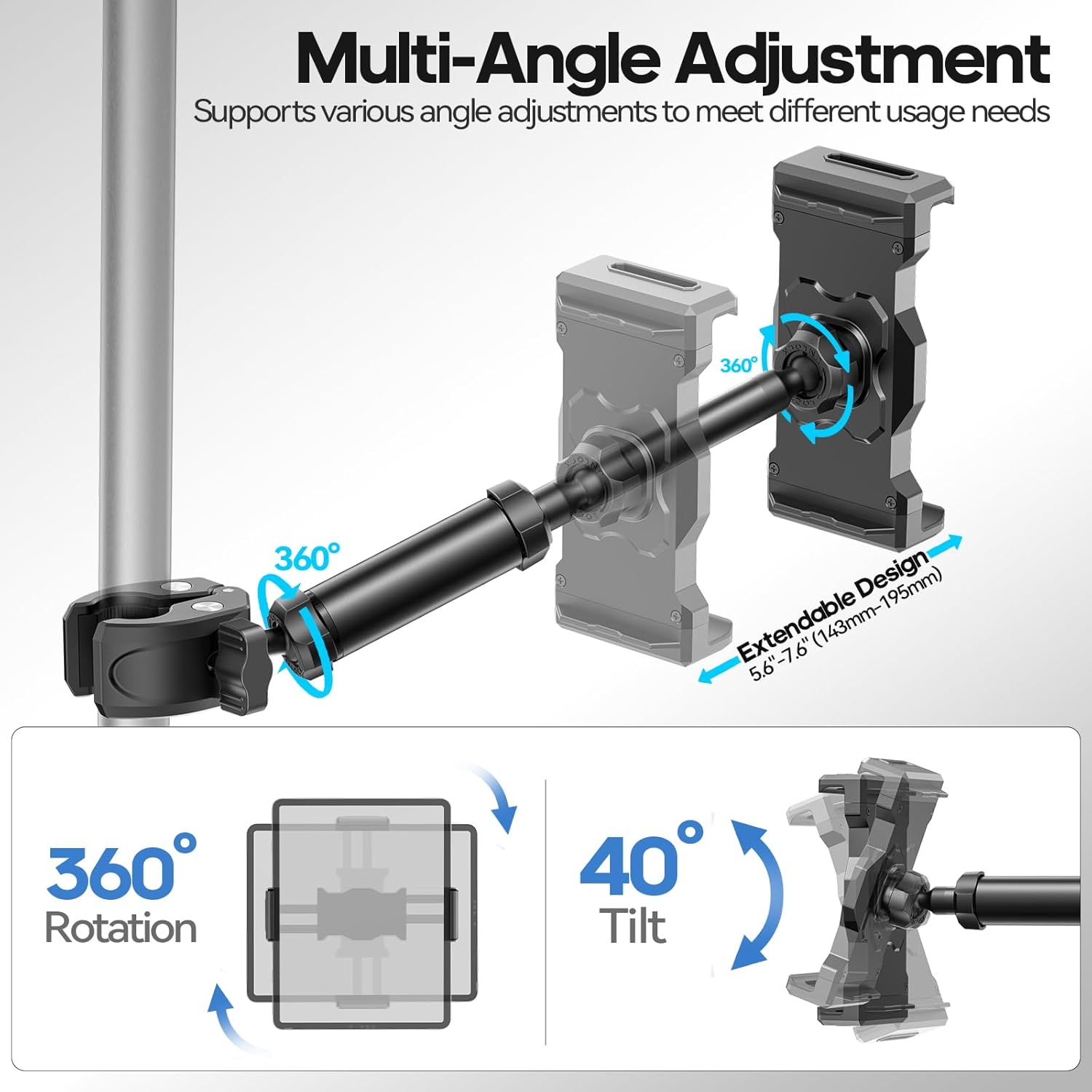 KDD iPad Holder for Mic Stand