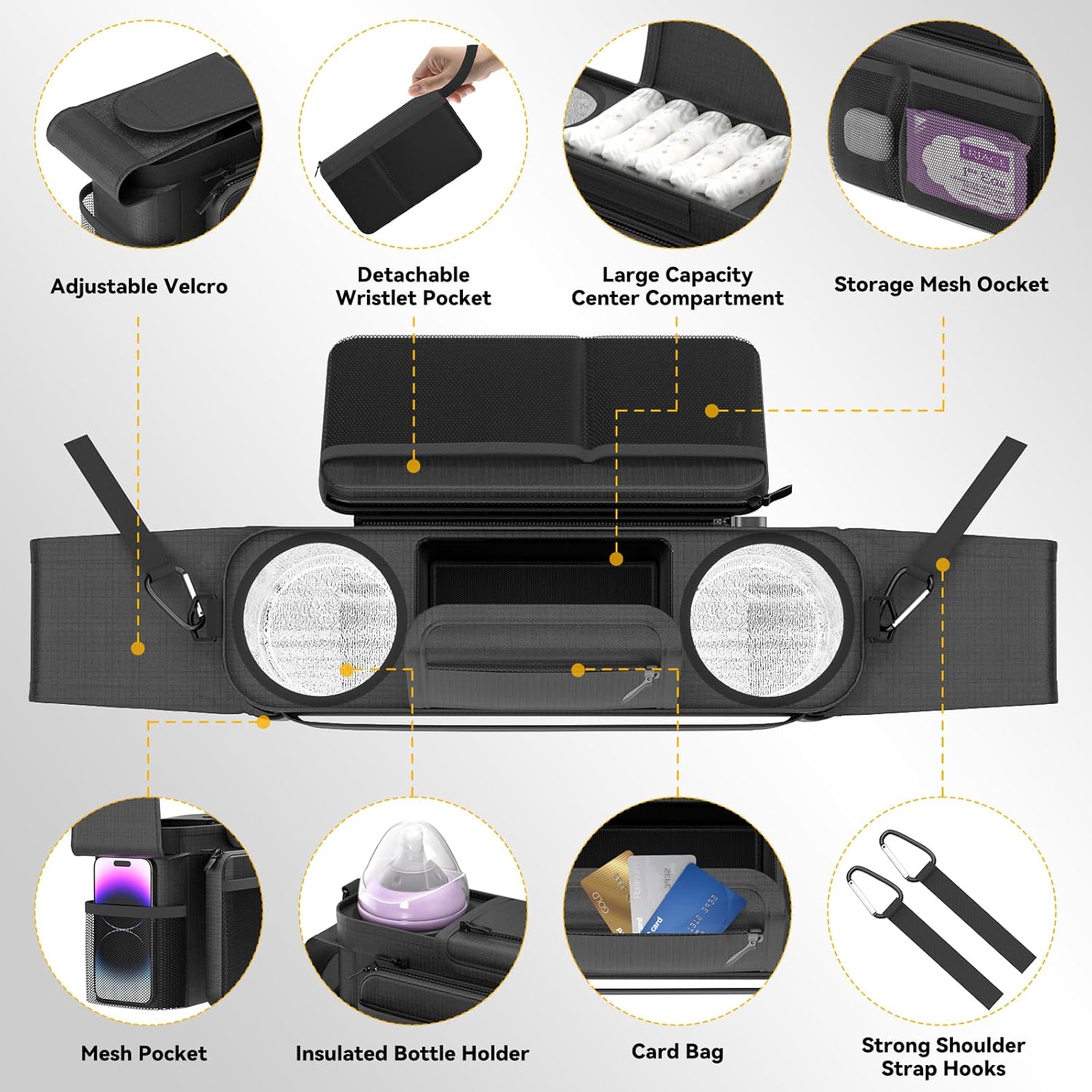 evenflo universal stroller organizer KDD Universal Stroller Organizer – KUSKER care