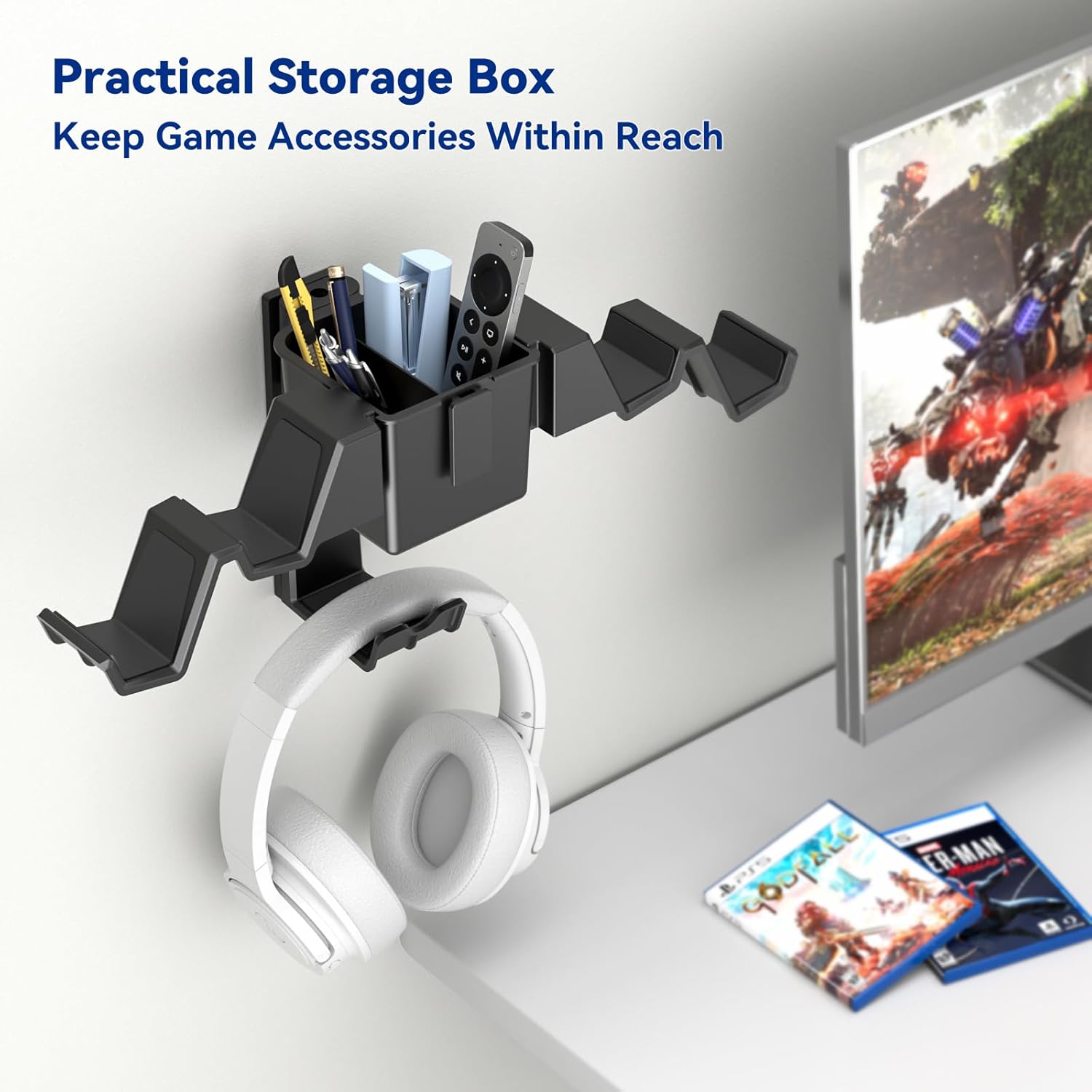 KDD Wall Mount Controller Holder with Divided Box