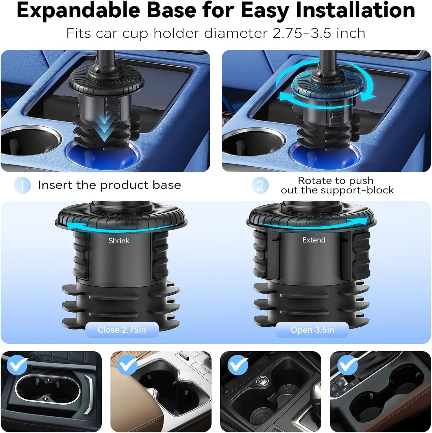 KDD Tablet Holder for Car