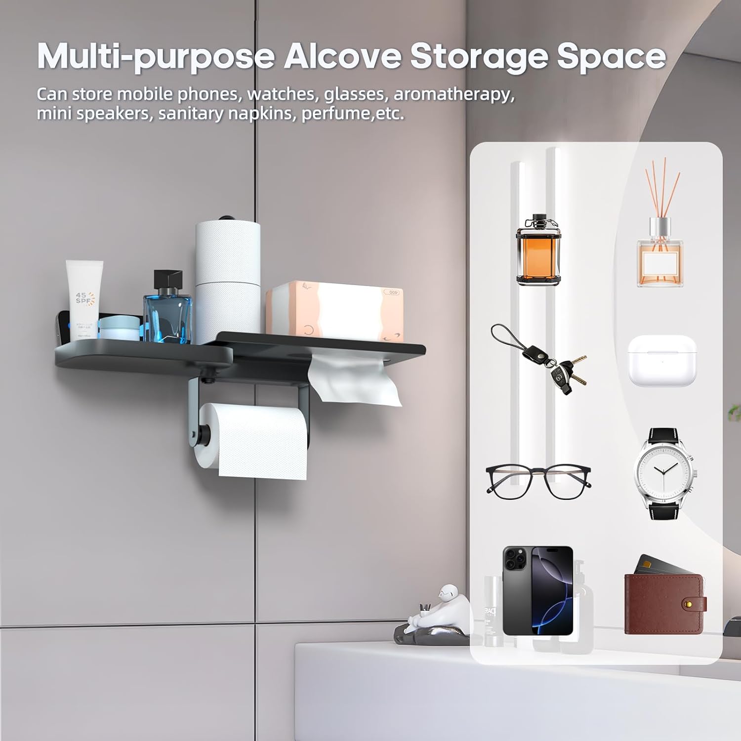 Toilet Paper Holder Screw Wall Mount