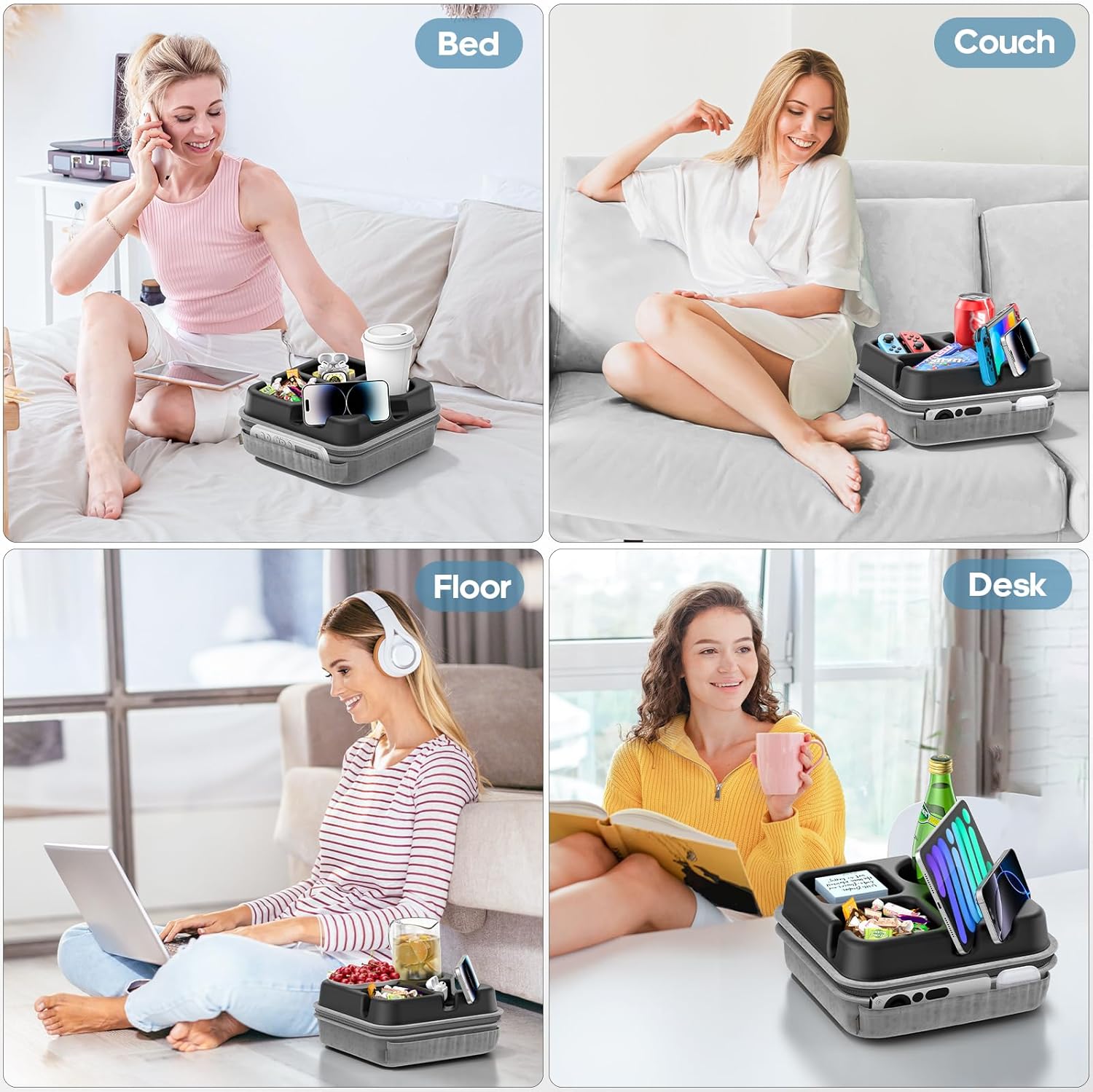 5 in 1 Couch Cup Holder Tray