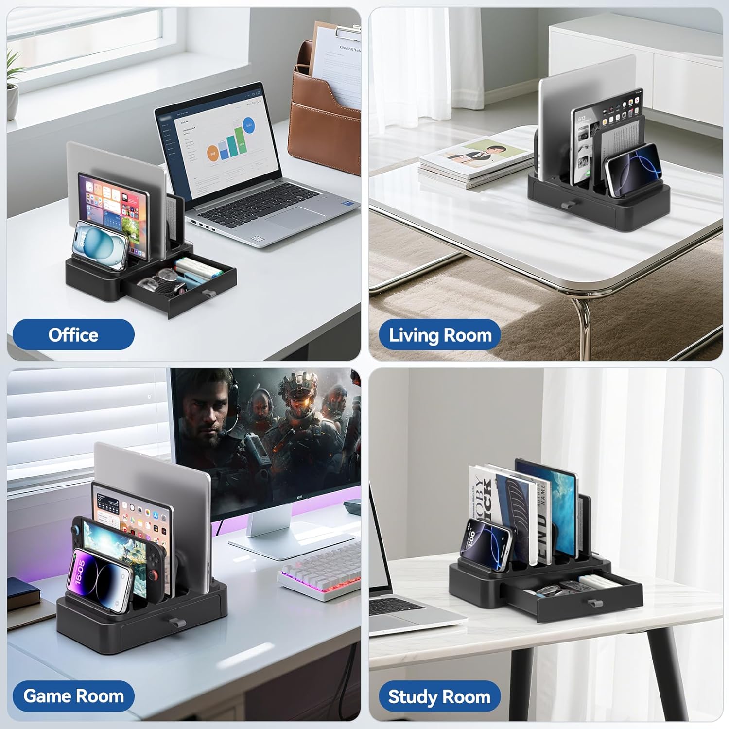 KDD Vertical Laptop Stand with Drawer