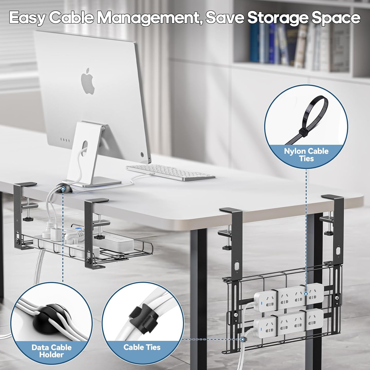 Cable Management Support KDD Under Desk Cable Management Tray – KUSKER care