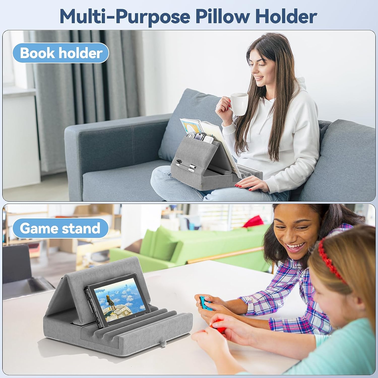 Coussin de Support pour Tablette, KDD Support iPad Pliable pour