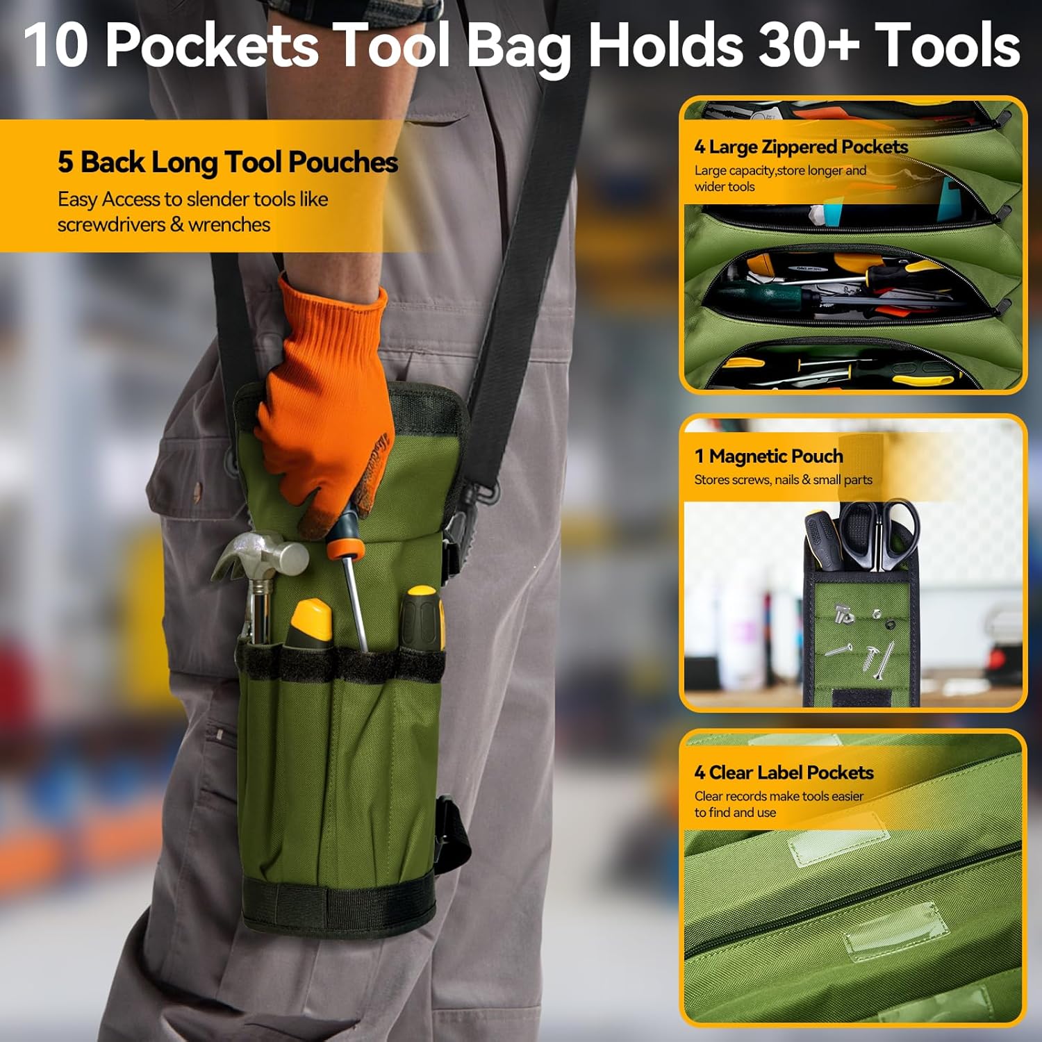 Roll Up Tool Bag Organizer