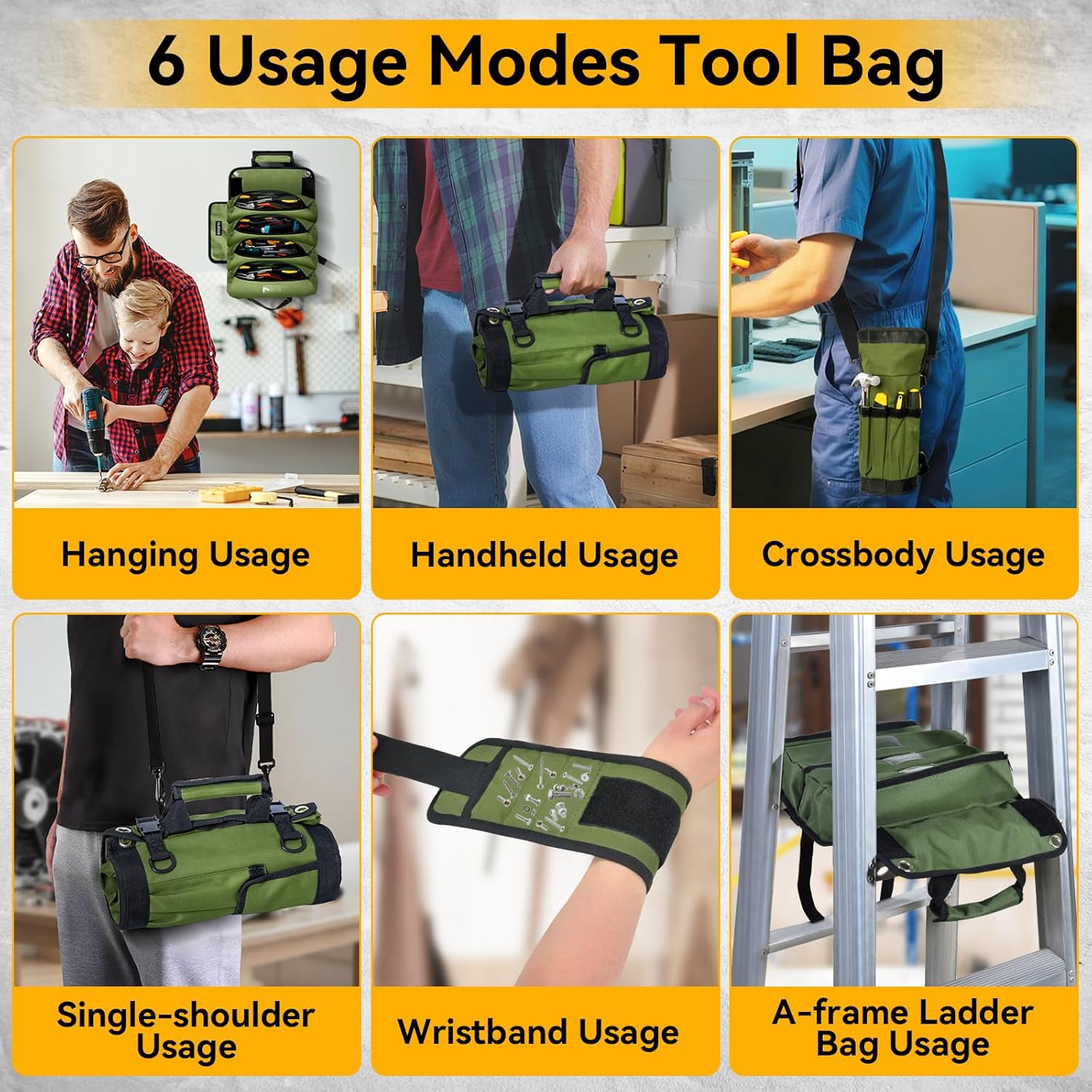 Roll Up Tool Bag Organizer