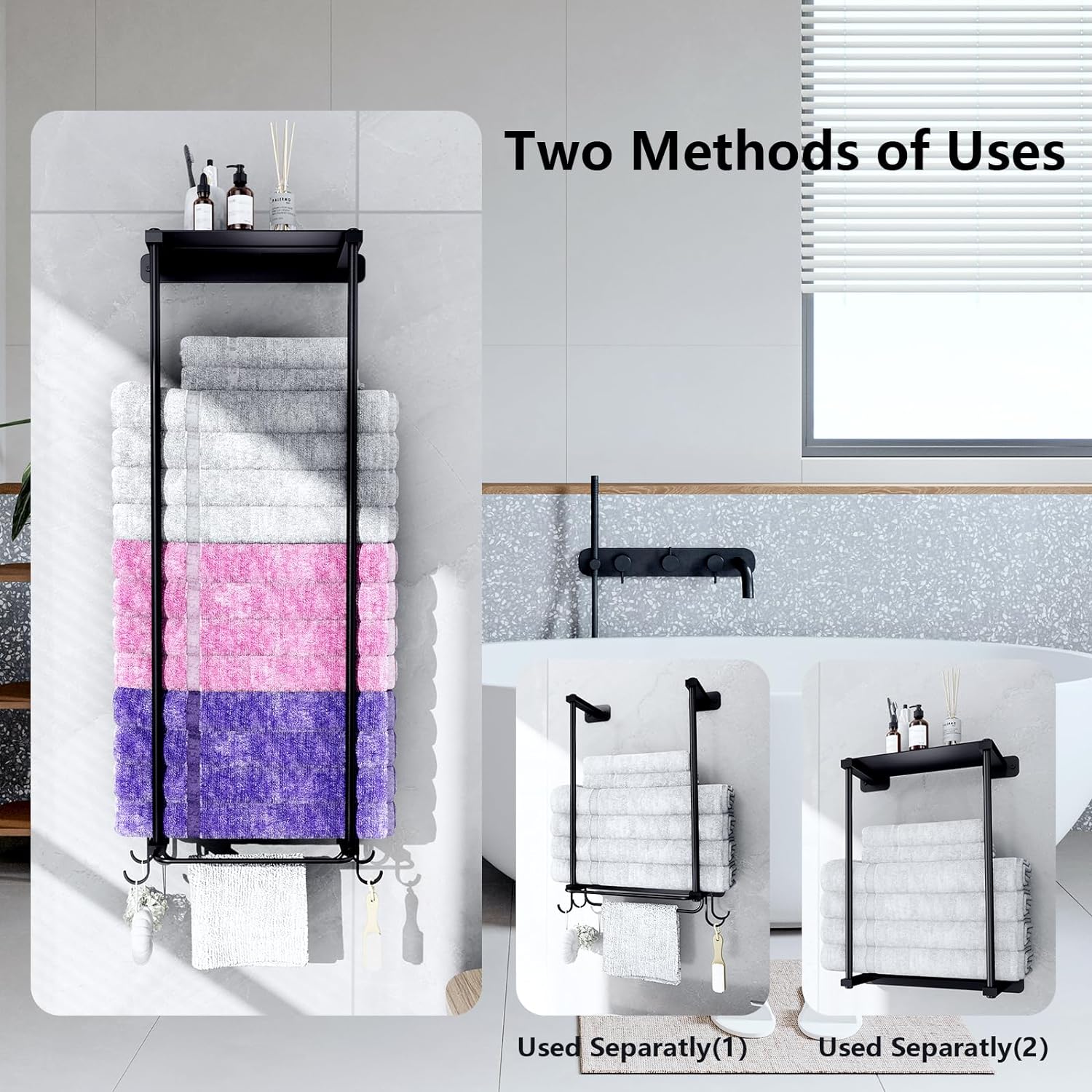 CLESOO Towel Racks for Bathroom