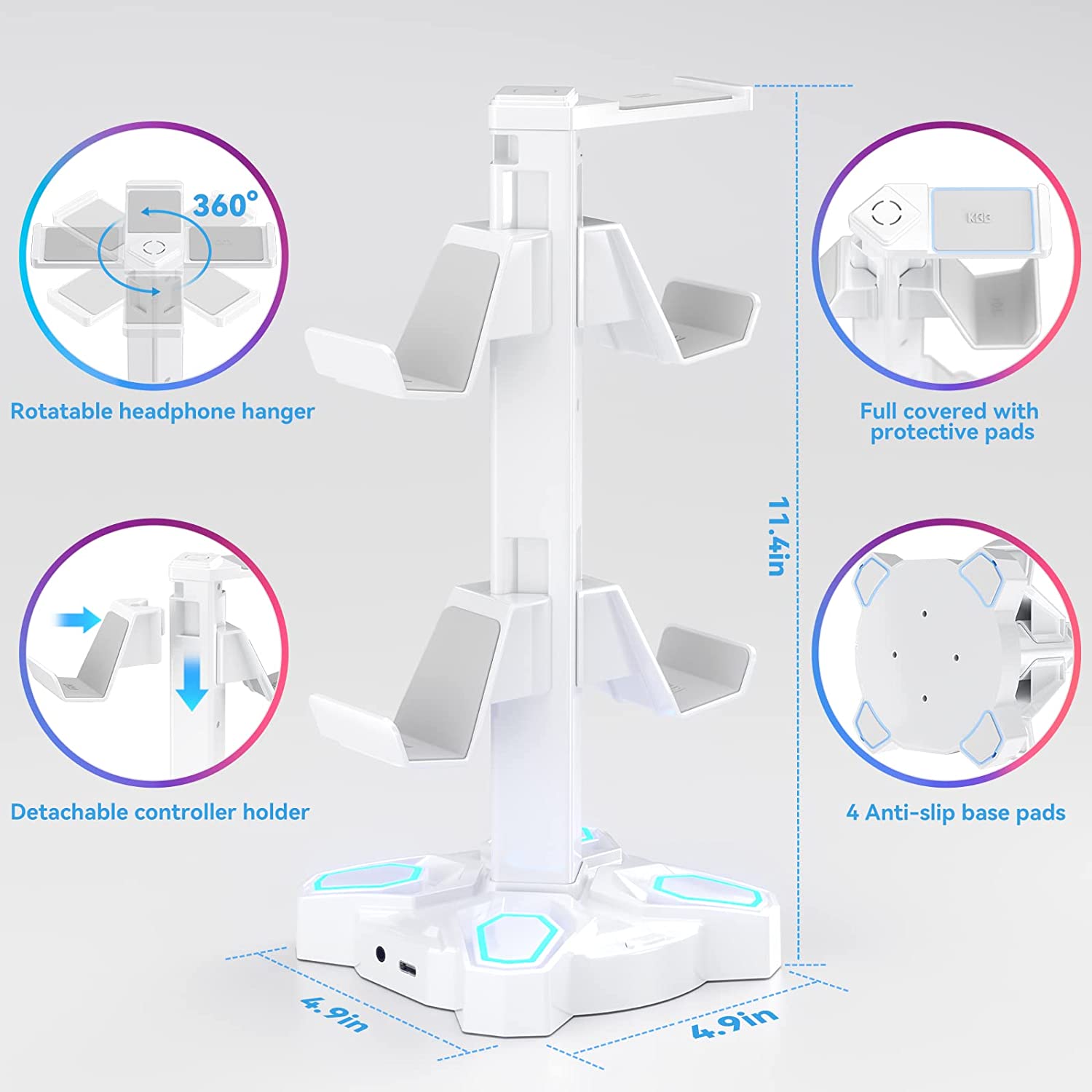 KDD Gaming RGB Headphones Stand