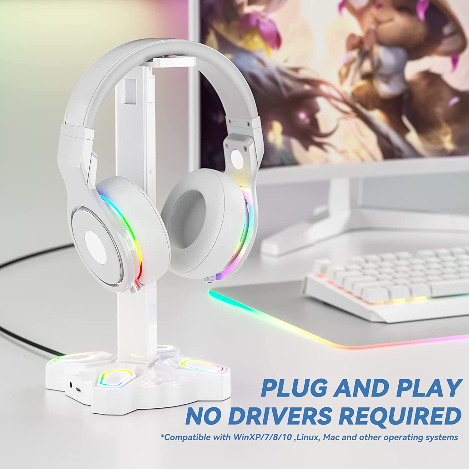 KDD Gaming RGB Headphones Stand