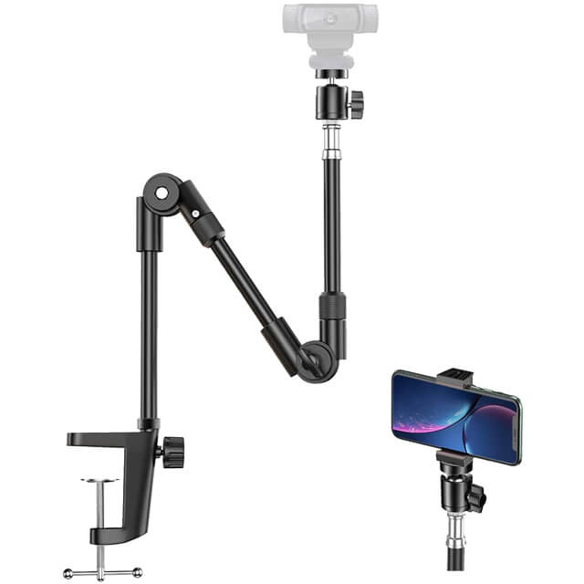 Webcam Treppiede Supporto Supporto per Logitech Webcam C920 C922 Smart Phone Treppiede Mount Più Mobile Phone Treppiede Mount (Grigio Webcam Treppiede Supporto Supporto per Logitech Webcam C920 C922 Smart Phone Treppiede Mount Più Mobile Phone Treppiede Mount (Grigio