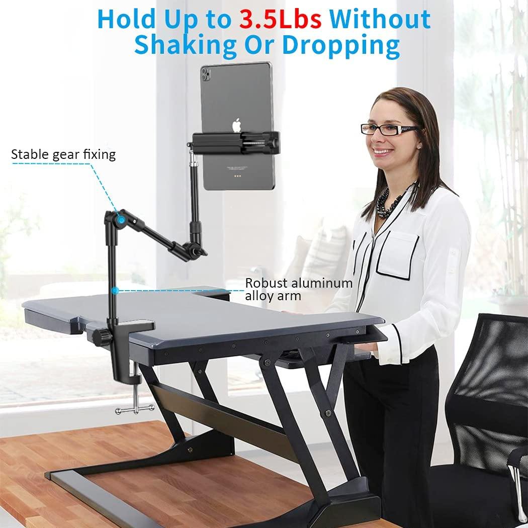 Webcam Stand Camera Mount with Phone Holder